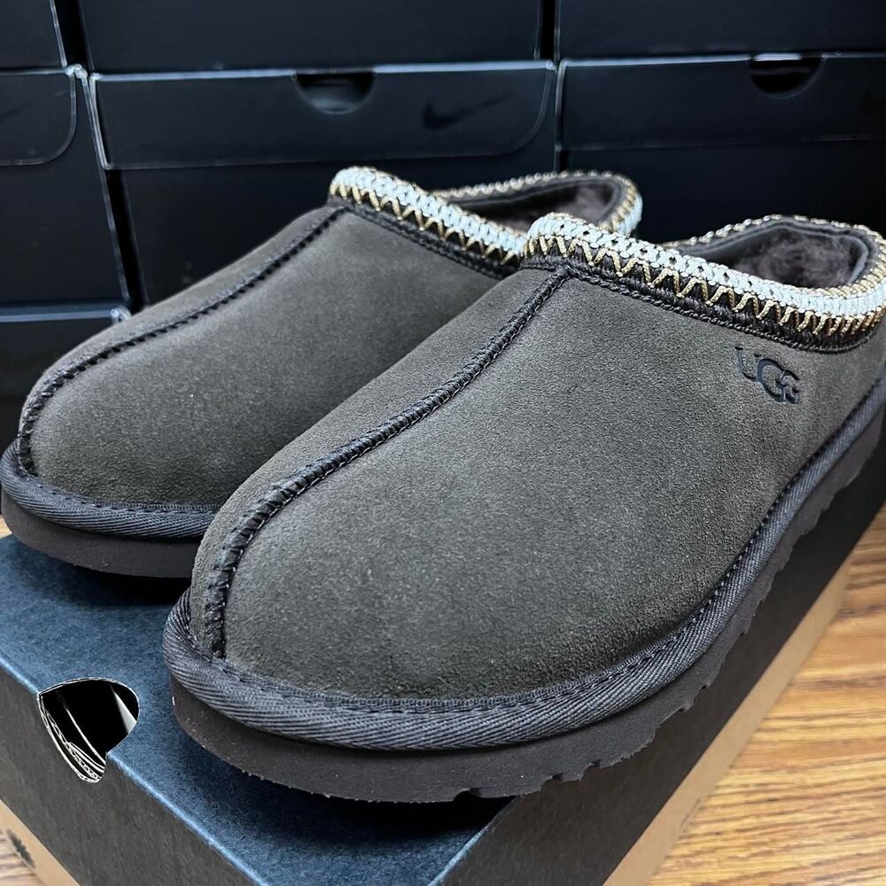 Ugg Men's Brown and Grey Slippers